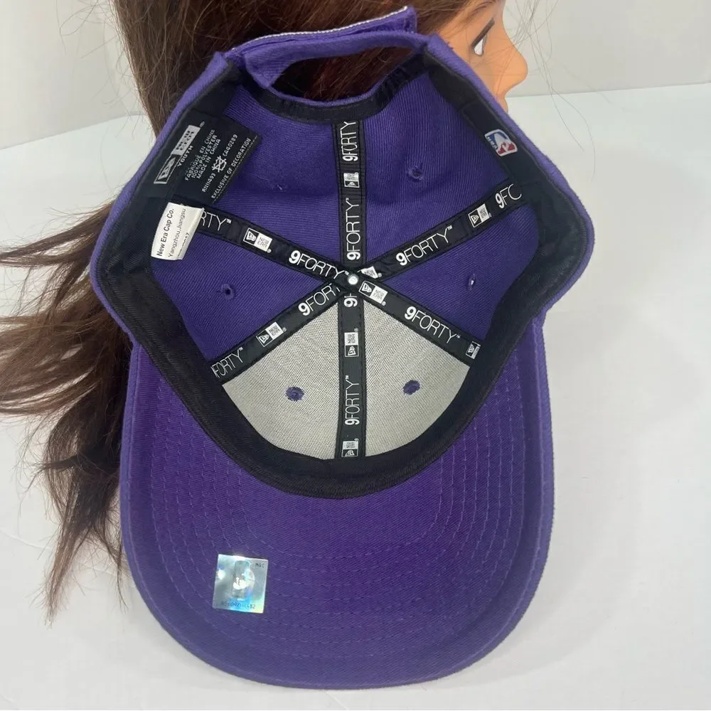 New Era Youth Adjustable 9Forty Phenix Suns Basketball Purple Textile Cap